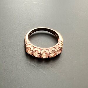 Elegant Rose Gold Morganite Ring